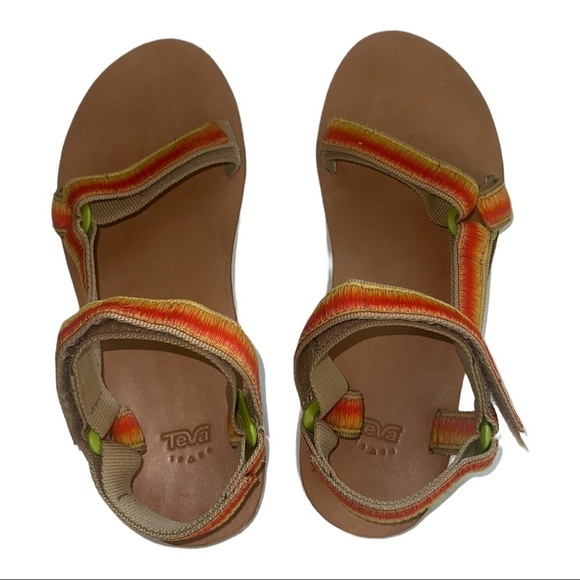 Teva Original Universal Orange Sandals - Picture 6 of 11